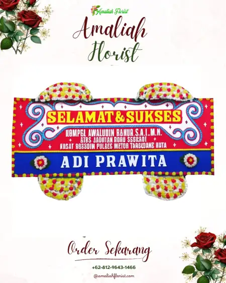 Papan Bunga Ucapan Selamat Bugel